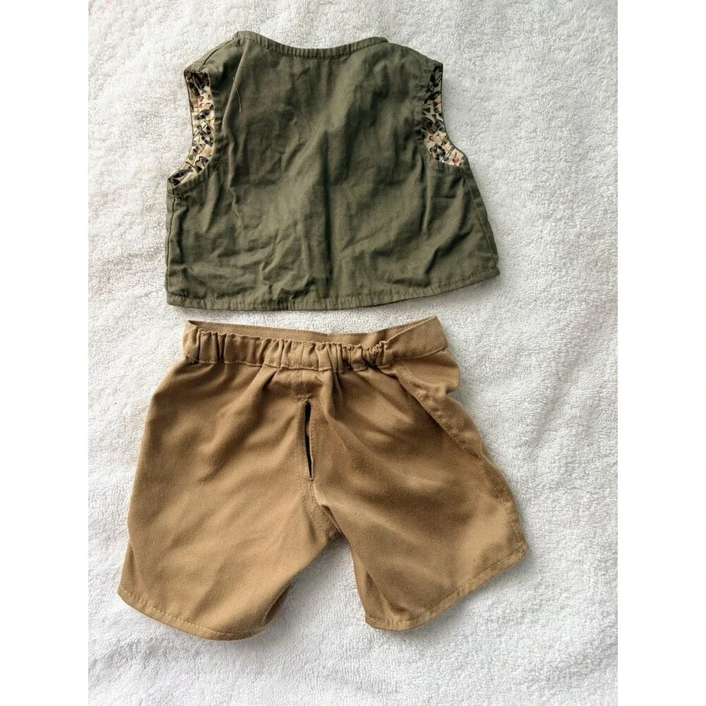Build A Bear & Boyd's Bears Fishing Outfit Vest and Pants - BAB